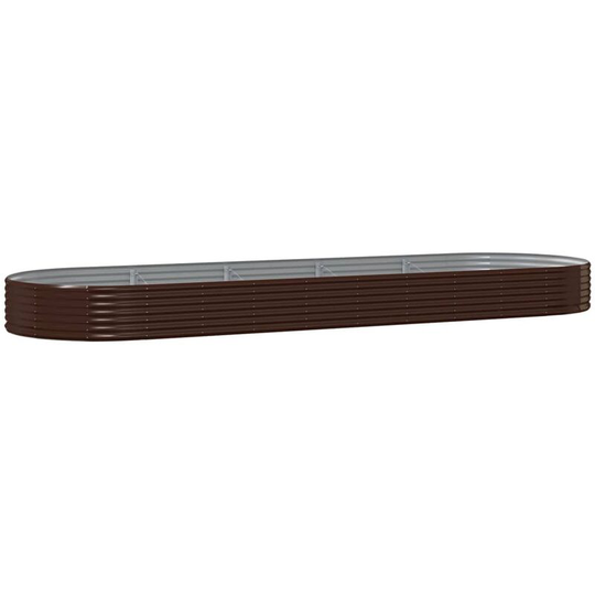 Vidaxl - Garden Planter Powder-coated Steel 450x140x36 cm Brown Brown