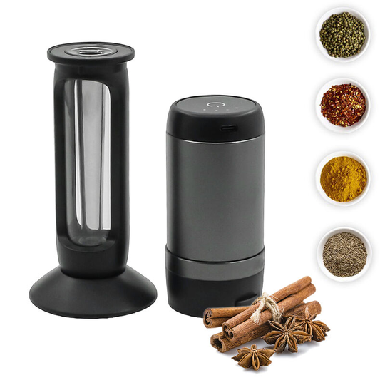 Electric Herb and Spice Grinder Automatic Smart Grinding Machine with Cone Holder Grinding Filling Integrated