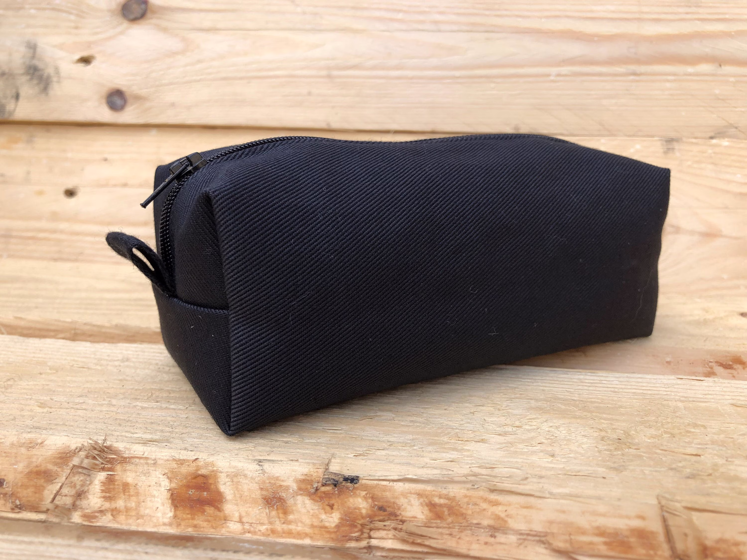 Pencil Case, Multi-Function Pouch. Black Pencil Gift Idea, School Accessories