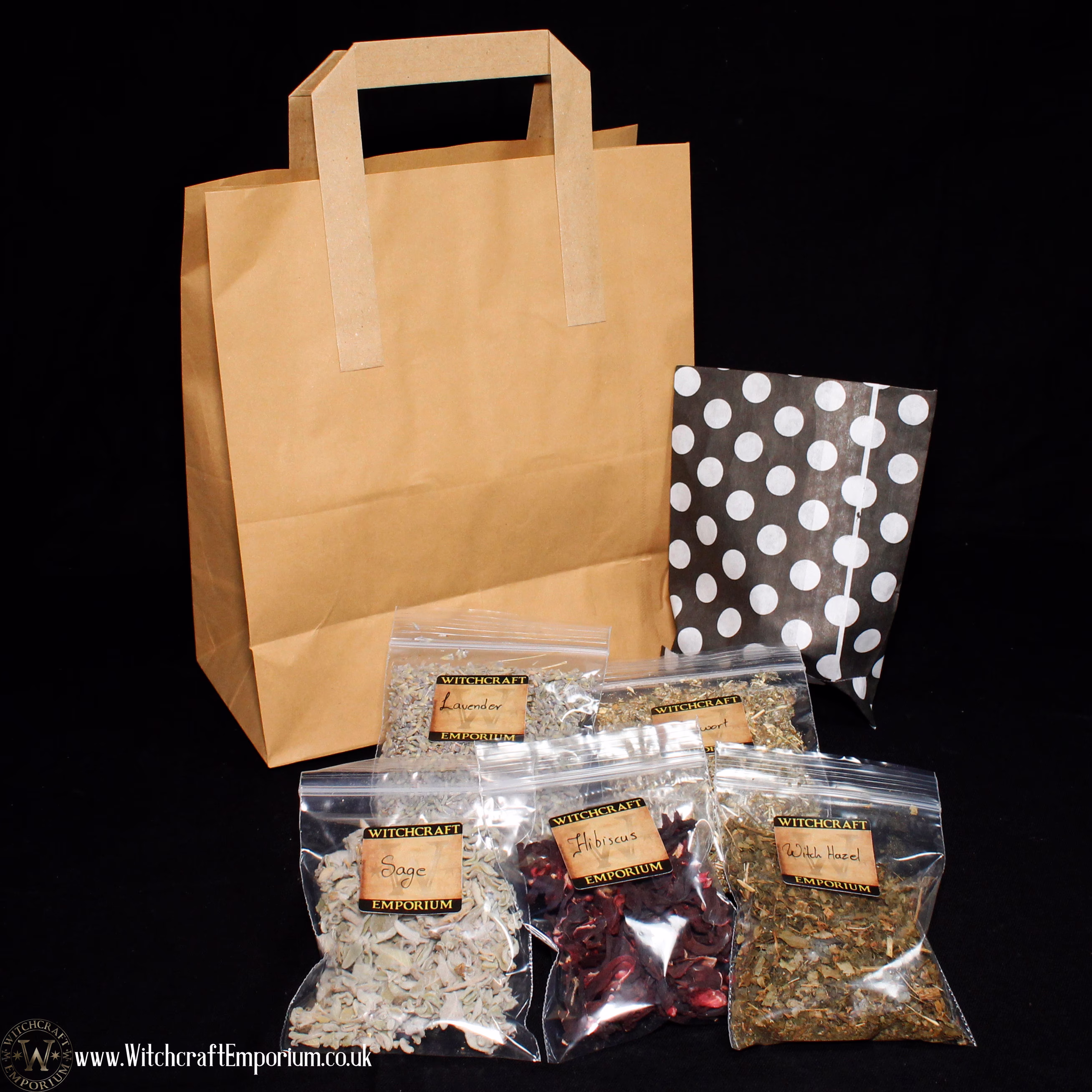 Herbal Mystery Bag Vegan Organic Herb Magic Pagan Wicca Wiccan Spells Ritual Natural