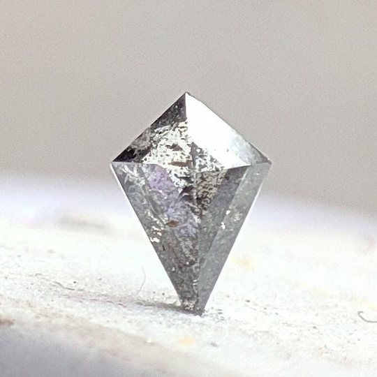 3.7x5.3 Mm Salt Pepper Diamond Rose Cut Kite Shape Gemstone Loose Diamond Kites Jewelry Das6811 Dc