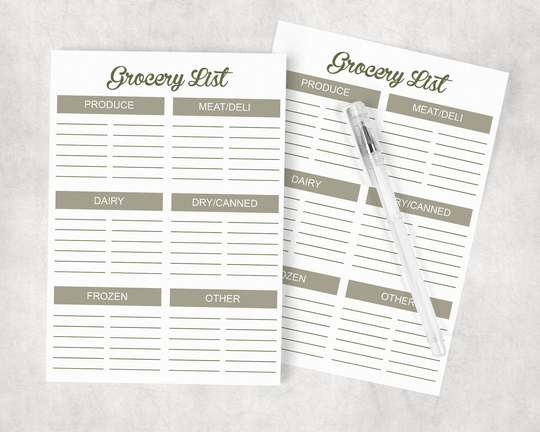 Grocery List Notepad, New Apartment Gift For Her, Shopping Organizer, Meal Planning Pad, Pantry Organization Chart, Stocking Stuffers
