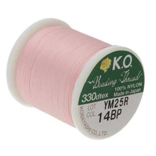 Ko Beading Thread, Blush Powder Pink, Japanese Nylon 55 Yards - Item Su57