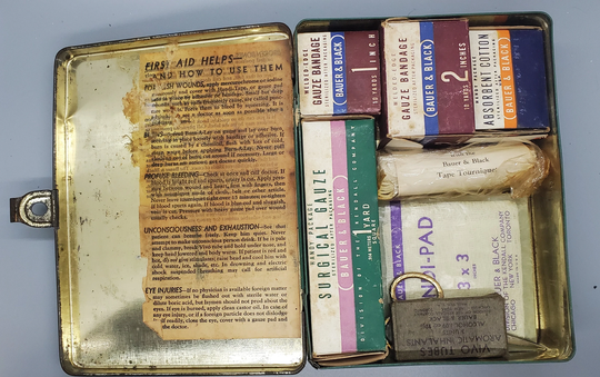 Vintage Automobile First Aid Kit