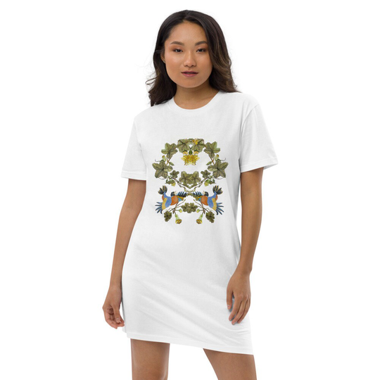 Bird & Blossom Organic Cotton T-Shirt Dress