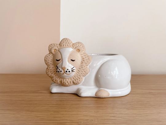 Leo Lion Planter/Sass & Belle Nursery Decor Gift Idea Baby Shower /New