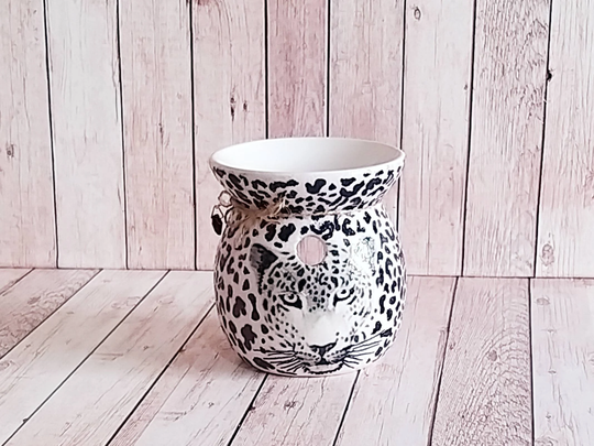 Leopard Wax Burner, Design, Leopards Spots Decor, Oil Warmer, Candle, Gifts For Her, Thankyou Gift