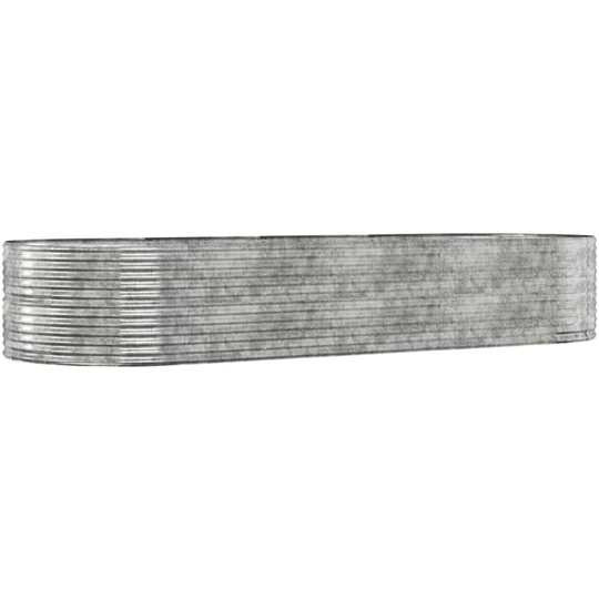 Vidaxl - Garden Planter Silver 367x140x68 cm Powder-coated Steel Silver