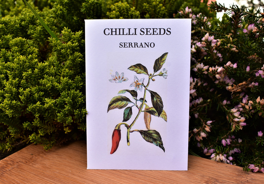 Chilli Seed Packets - Personalisable Seed Packets | Seeds Favours Wedding Grow Your Own Chillies Garden