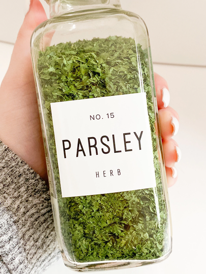 Herb & Spice Labels | Minimalist Aesthetic & Modern Labels