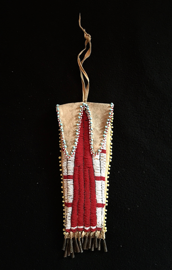 Brulé Sioux Style Medicine Bag. Rustic