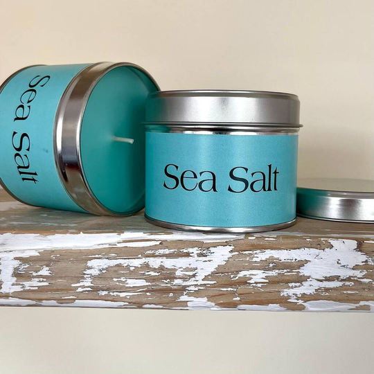 Scented Candle Tin Sea Salt