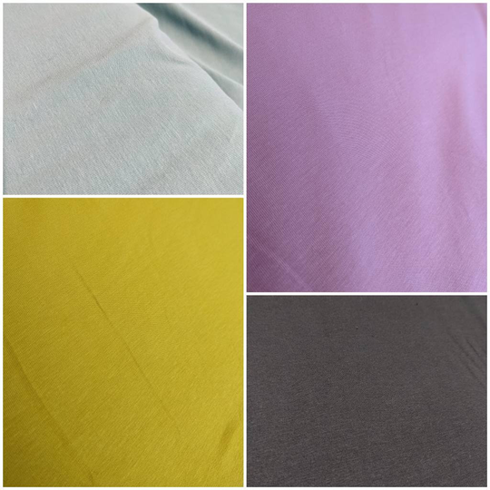 Plain Gots Organic Cotton Jersey Fabric, Stretch