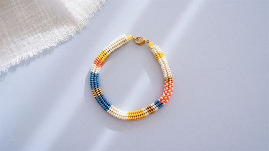 Colorful Seed Bead Bracelet Handmade Beaded Rope Handwoven Simple Delicate Stackable Friendship Beadwork