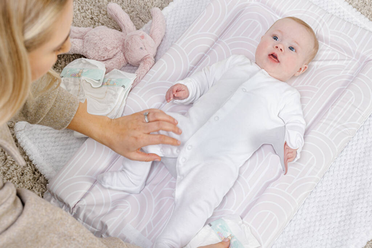 Lagom Powder Pink Baby Changing Set