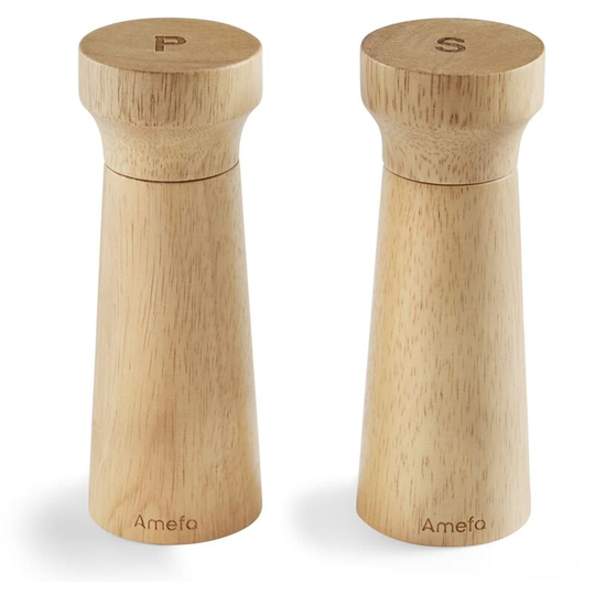 Amefa - Salt and Pepper Mill 15 cm 2 pcs Wood Brown