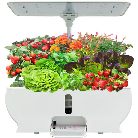 Smart Hydroponics Growing System Indoor Herb Garden Kit 9 Pods 4H/8H/12H Timing Set Dimmable led Grow Lights Height Adjustable 3L Water Tank Smart