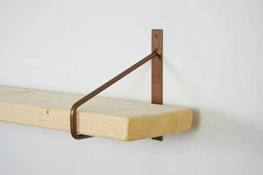 Powder Coated Steel Brackets, Heavy Duty Metal Shelf Choose Your Color, Sturdy Unique Bracket, Kitchen Bracket