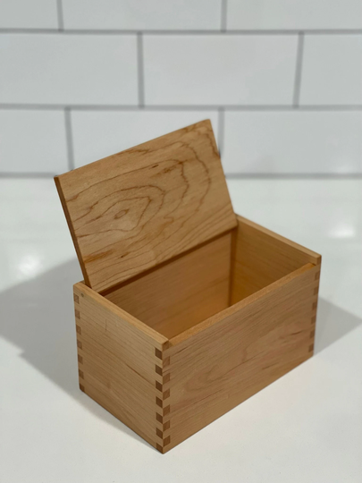 Wood Salt Cellar - Box Pig Keepsake Maple Hardwood