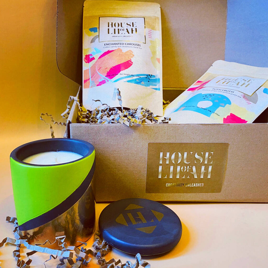 Freedom Gift Set Concrete Soy Candle And Two X Tea