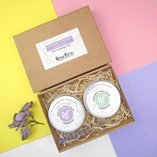 Personalised Organic And Vegan Hand Balm Gift Set