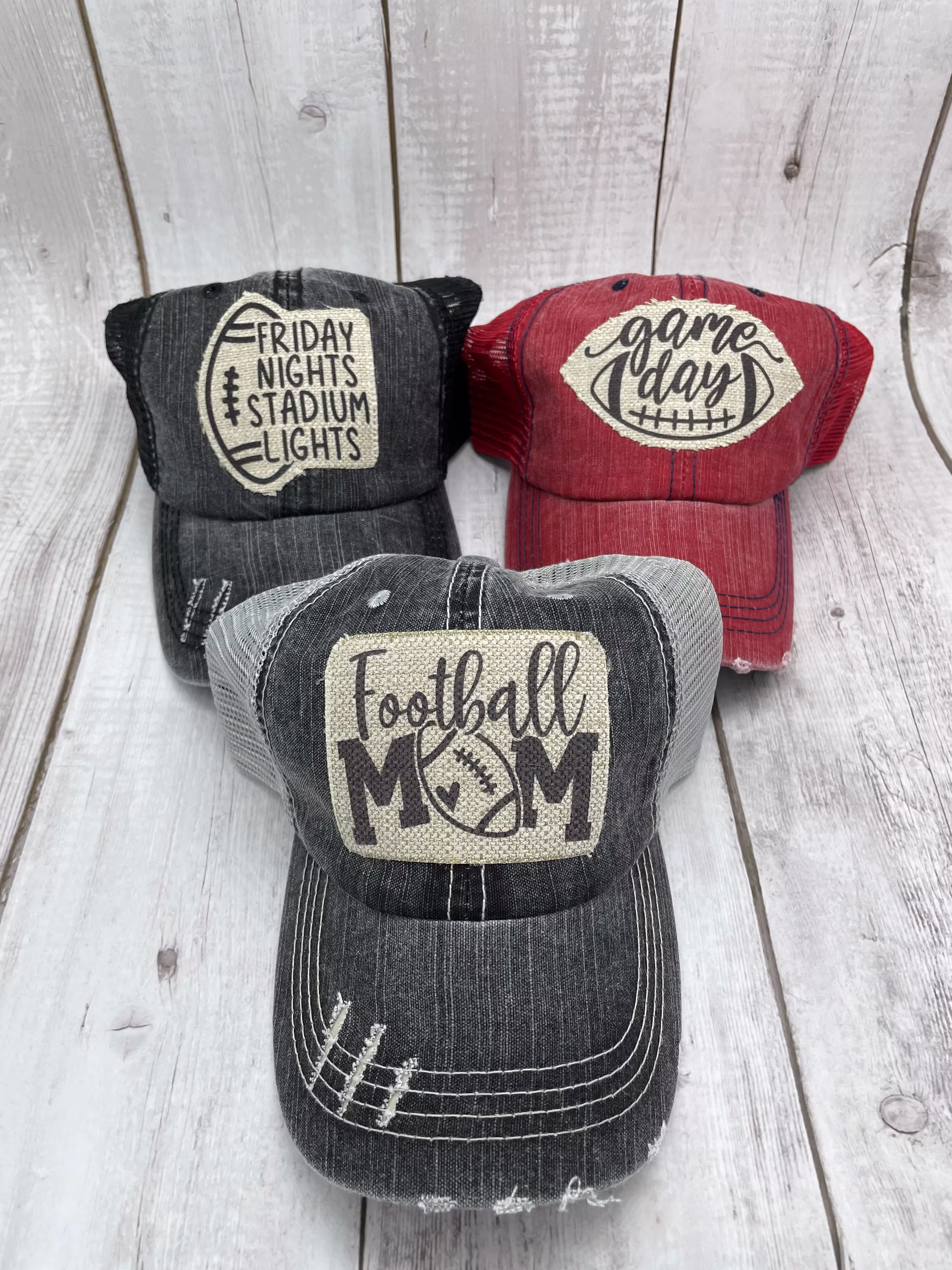 Football Hat, Football Mom, Season, Patch Friday Night Lights, Ponytail Game Day, Sports High School
