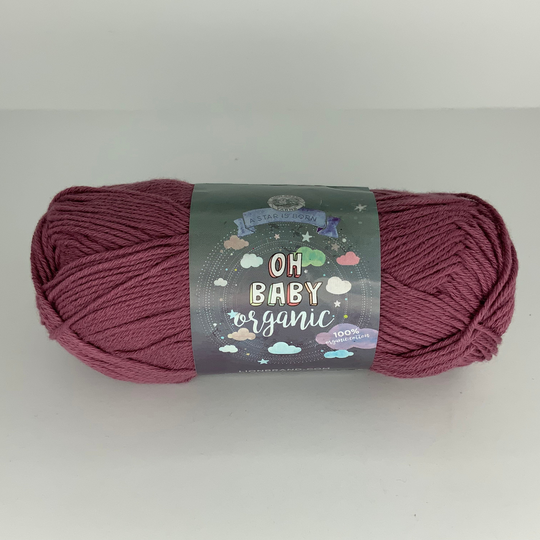 Mauve Oh Baby Organic Yarn
