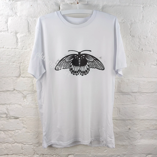Butterfly | 1901 - Unisex Organic T-Shirt, Vintage Style Art T-Shirt