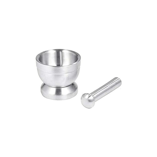 Mortar Pestle Set Stainless Steel Garlic Spice Grinder Pharmacy Herb Bowl Grinder Kitchen Tool