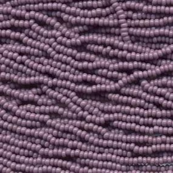 Czech Seed Beads 8/0 Opaque Light Purple 31389 6 Strand Hank 3mm Glass Bead, Precoisa Round Beads, Rocaille Bead