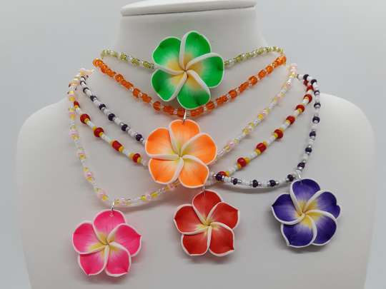 Coconut Island Girl Hibiscus Necklace