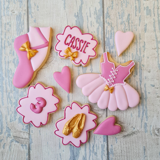 Ballerina Birthday Cookie Gift Box, Personalised Gift