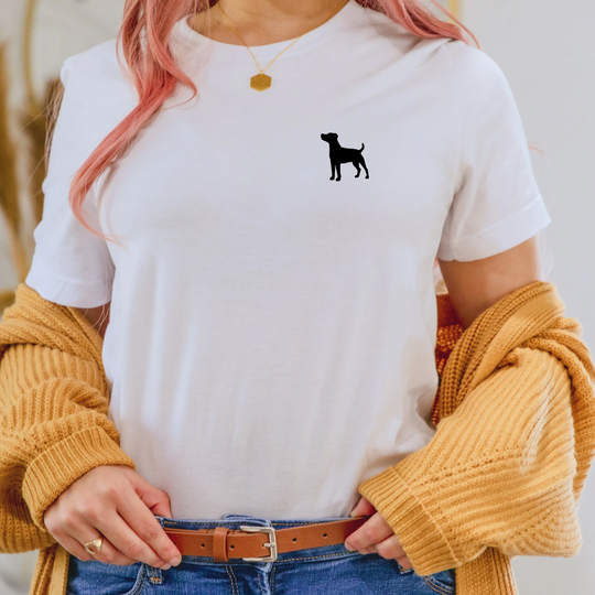 Jack Russell Dog T-Shirt, Unisex Organic Cotton Shirt