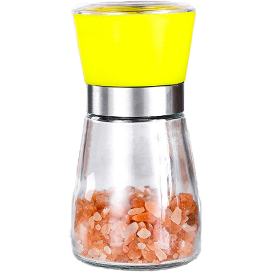 Fvbjd - Salt and Pepper Grinder- Salt and Pepper Shakers for Professional Chef with Brushed Stainless Steel yellow