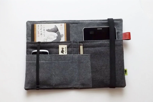 Tablet Cover, Tech Organizer, Ipad Mini Grey Case, Gadget Wool Kobo Mens Gift