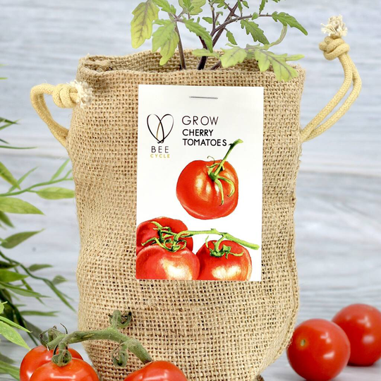 Cherry Tomato Jute Bag Grow Set