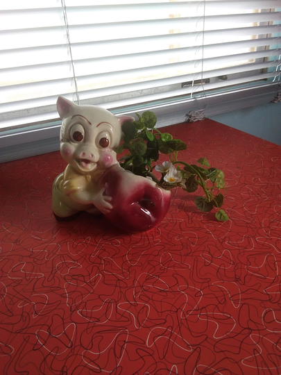 Vintage 1940S Piggy Planter