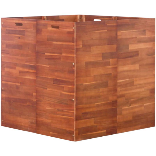 Hommoo - Garden Planter Acacia Wood 100x100x100 cm VD28246