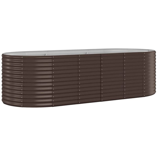 Vidaxl - Garden Planter Powder-coated Steel 249x100x68 cm Brown Brown