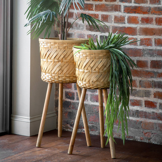 Boho Bamboo Planter - Two Sizes
