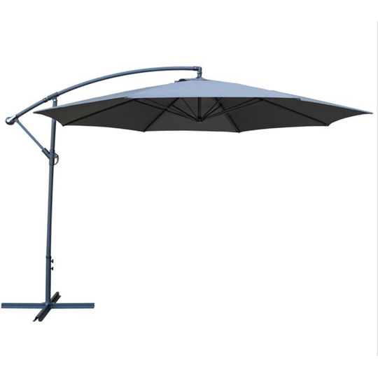 Powder-coated Steel Frame Adjustable Overhang Parasol