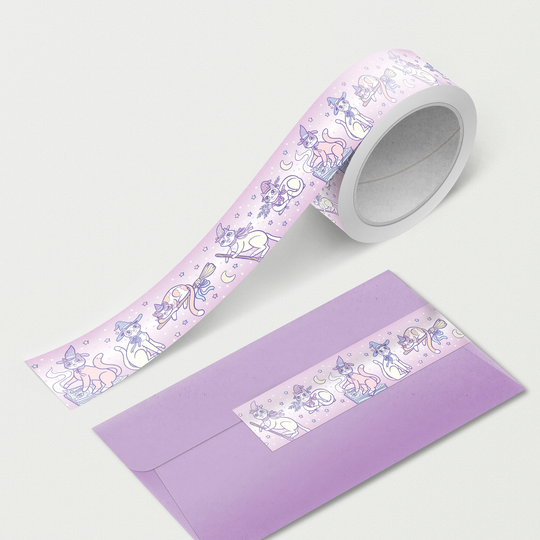 Pastel Witchy Magical Cats Washi Tape