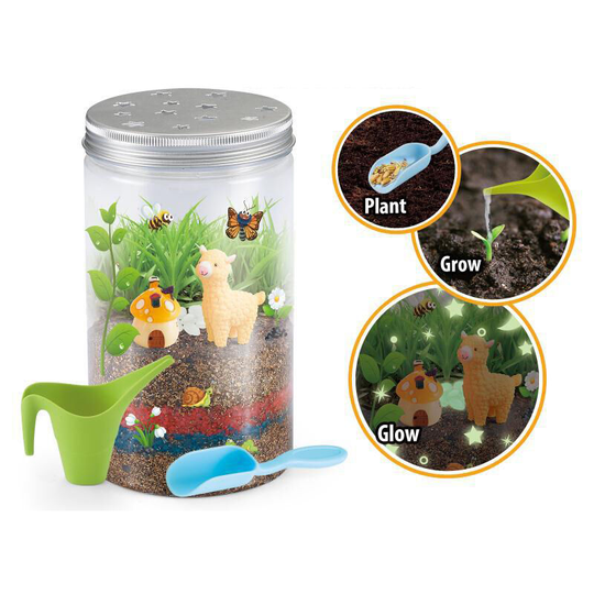 MUFF Planting Grass and Flowers in Growing Pots, ECO Garden Planting, Alpaca