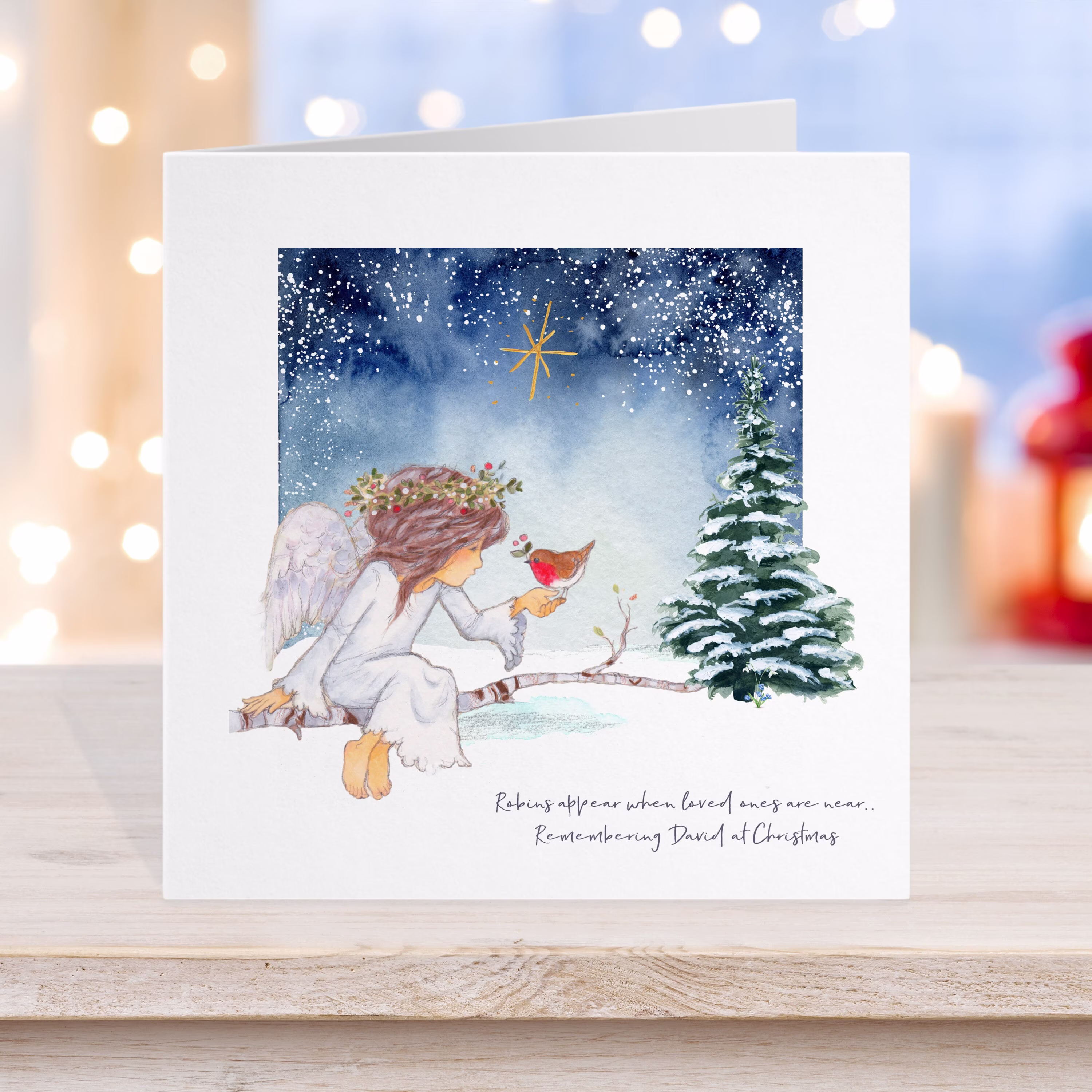 Organ Donor Memorial Christmas Card, Send Your Donor Family A Beautiful Robin Remembrance Tribute To Kidney Liver Transplant Cancer
