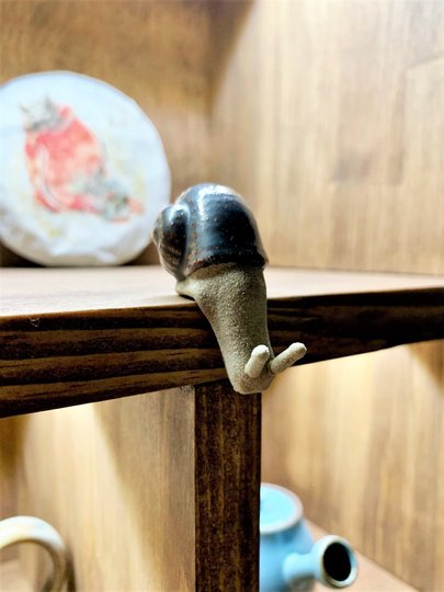 Ceramic Snail Ornament, Decorative Figurine, Statue, Figure, Decor, Shipped From Usa