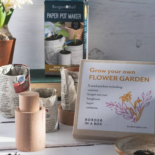 Make Your Own Eco Flower Pots And Seed Kit