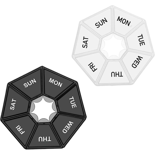 Pcs Weekly Pill Organizer, 7 Day Pill Box Organizer Medicine Box Tablet Gift