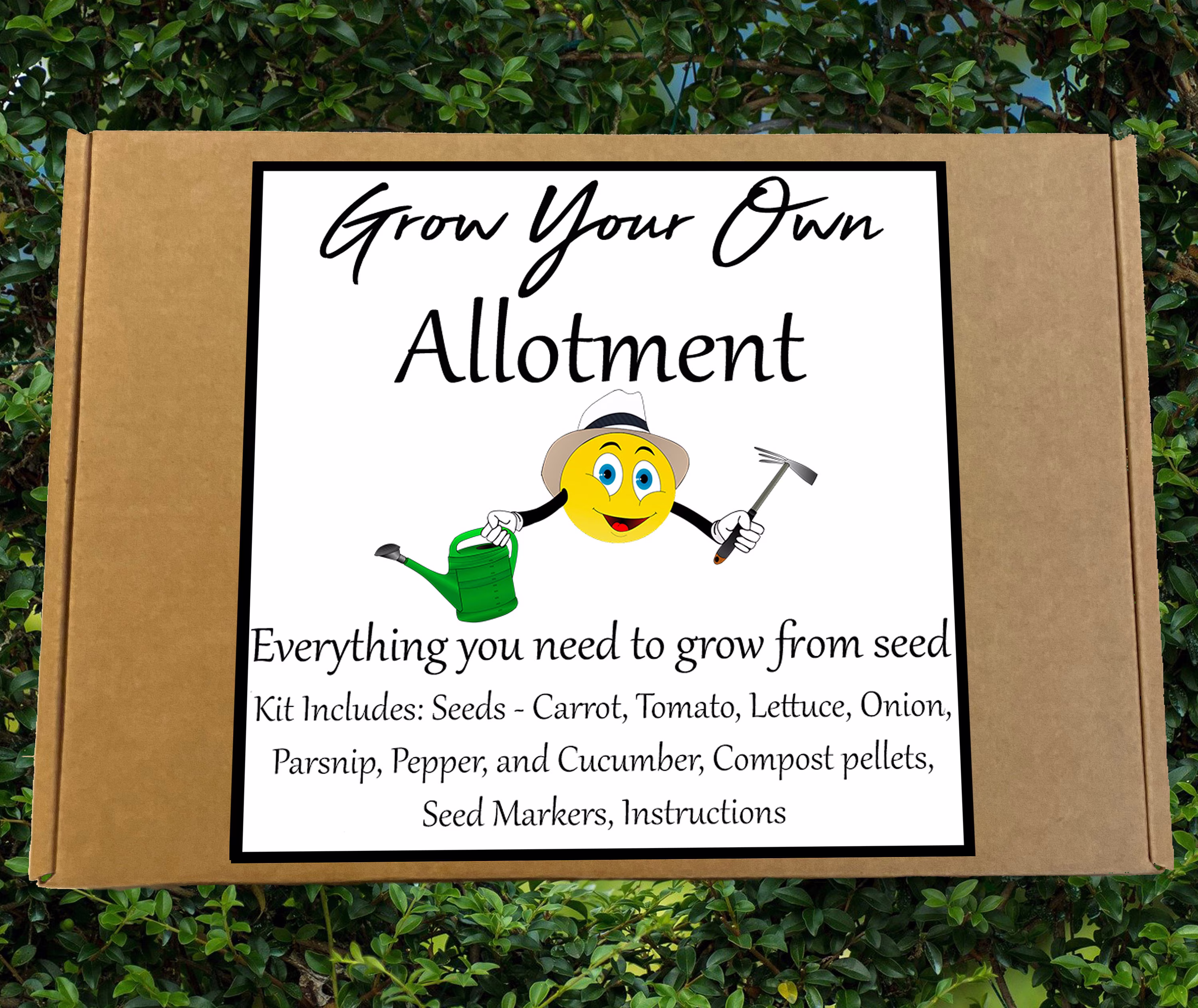 Allotment Seed Kit - Grow Your Own Vegetables, Isolating, Birthday, Thank You, Miss Gift, Organic, Sustainable