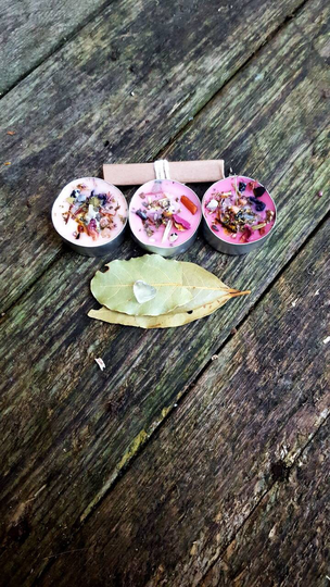 Powerful 3 Day Beauty Attractive Spell Kit Tea Light Votive Herbal Candles With Quartz Crystal Bay Leaves Instructions Eclectic Witch Method