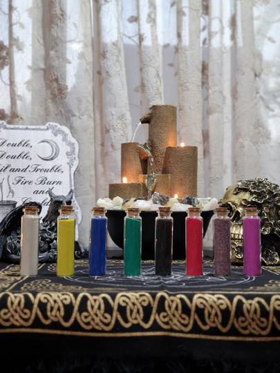 Vial Of Color Sand 20Ml, Yellow Sand, White Blue Purple Black Red Rainbow